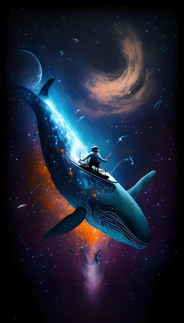 大鱼鲸鱼系列壁纸~一鲸落万物生,一念成山川,一念成江海