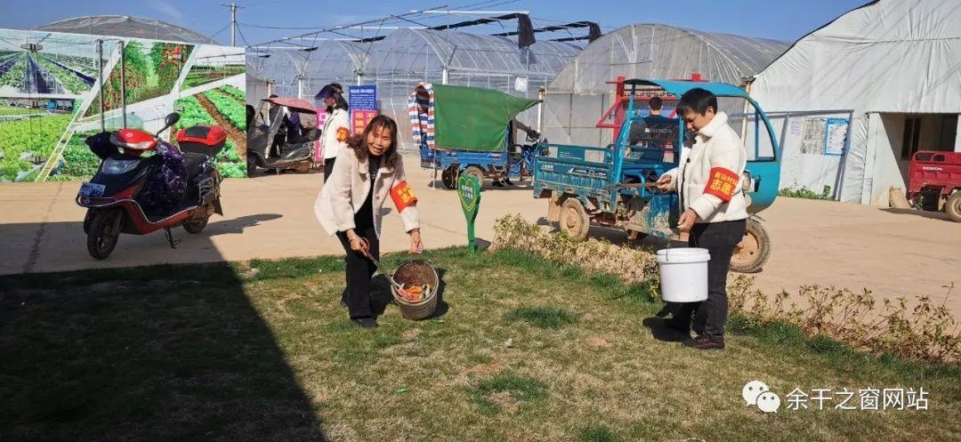 余干瑞洪镇前山村开展文明引导志愿服务活动