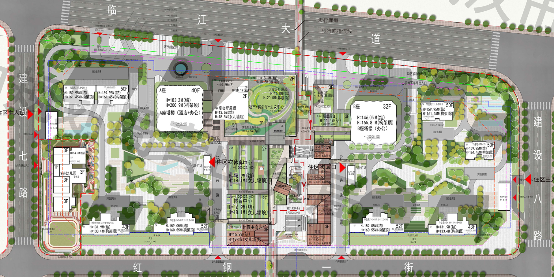 华侨城青山滨江涉宅地规划出炉 7栋住宅5a酒店5星写字楼