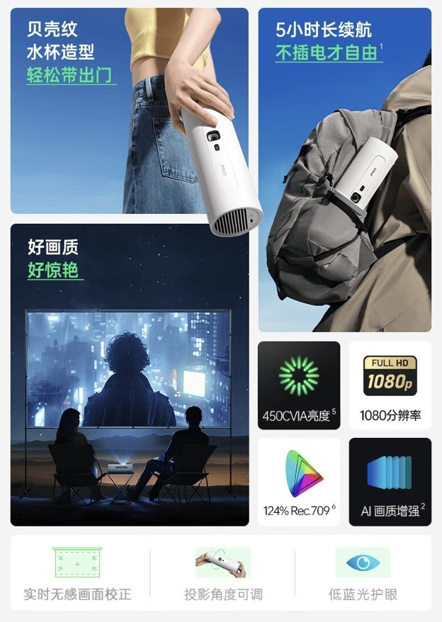 坚果投影新品p5:科技之光,照亮生活每一刻