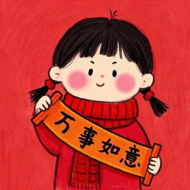 新年喜庆情侣头像