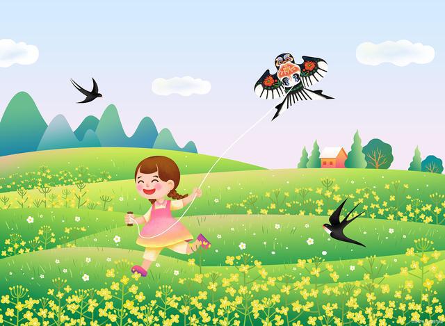 儿童散学归来早 忙趁东风放纸鸢 描写的是什么情景