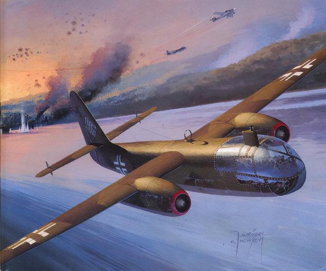 德国科技和工业皇冠之一,ar-234"闪电"喷气式轰炸机