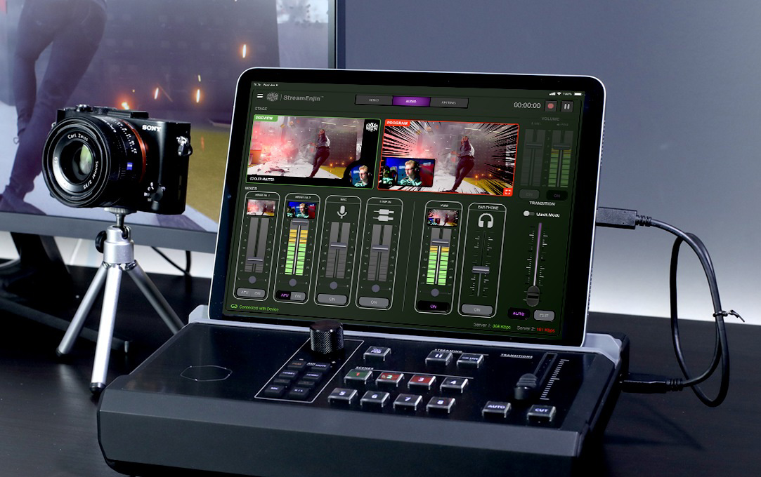 酷冷至尊发布 streamenjin 直播操控台:多路视频切换