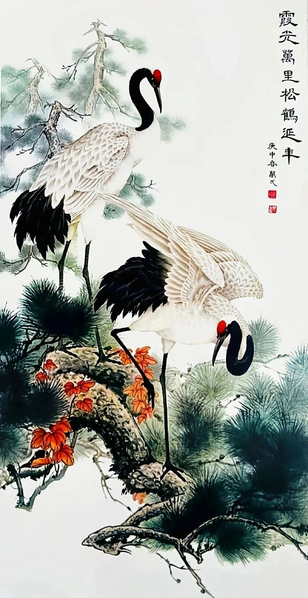 松鹤图:探寻每一幅画背后的独特故事