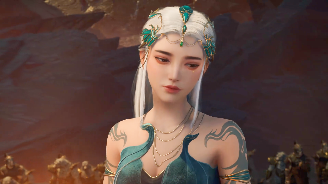 遮天:妖族女神秦瑶登场,银发玉体身材妖娆,人妖大战叶凡被盯上