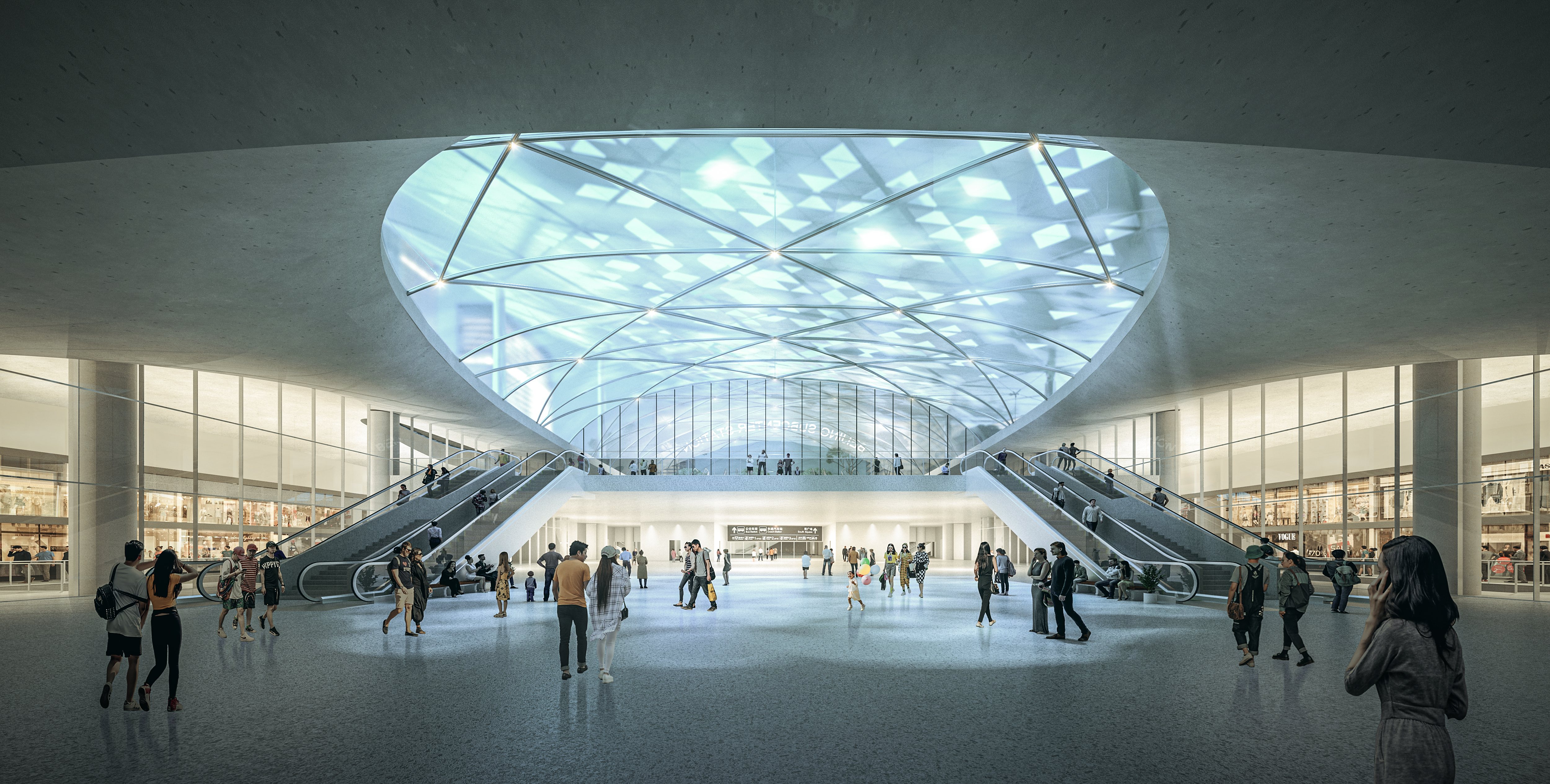 副中心站平谷线车站结构完成过半,预计今年年底前将可实现封顶