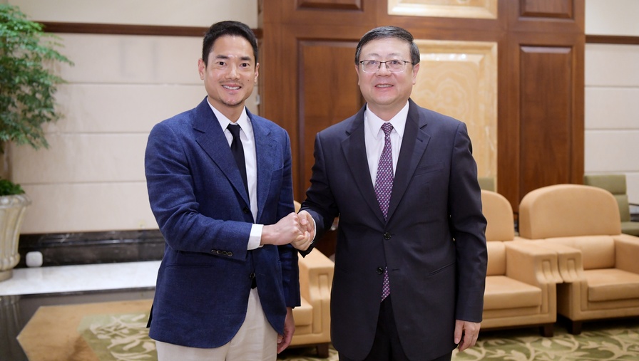 陈吉宁会见香港嘉里控股董事长郭孔华