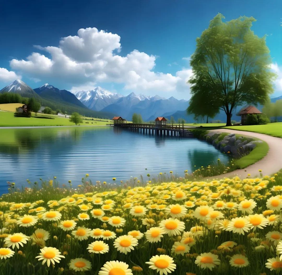 微信头像中的治愈系风景,引领我们探寻诗与远方的田野