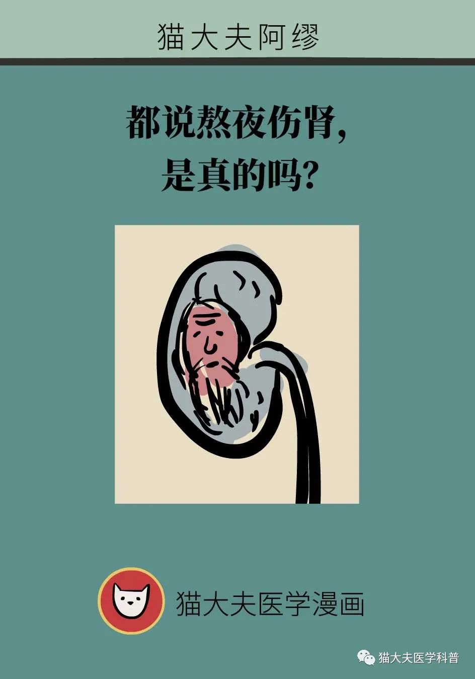 都说熬夜伤肾,是真的吗?