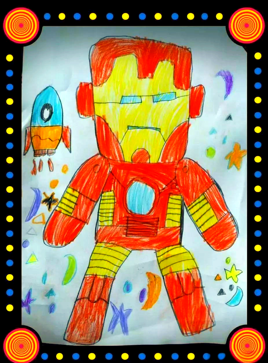 小涂教画美国队长:超级英雄的可爱魅力与创意作品展示