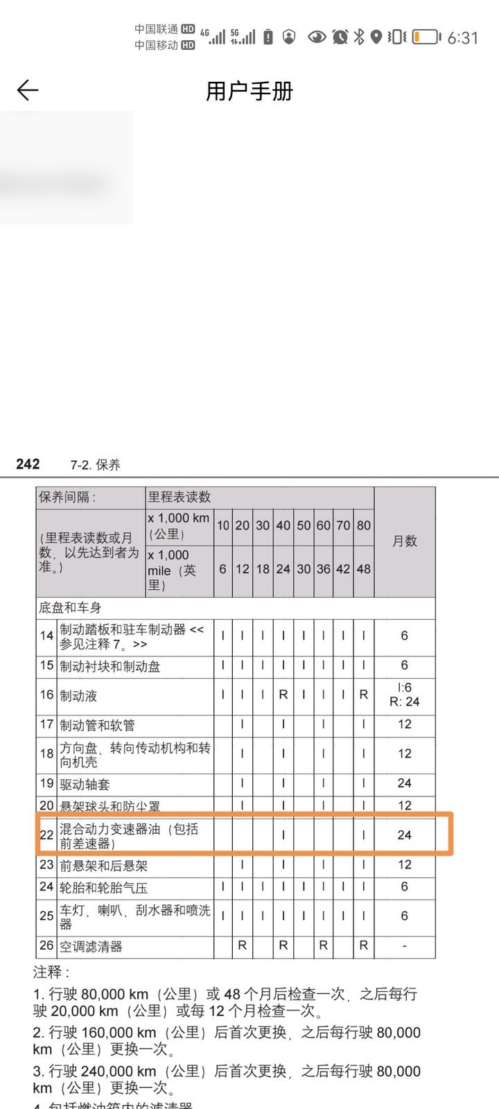 卡罗拉保养周期一览表图片