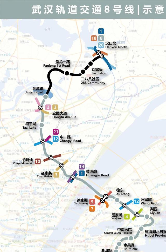 汉口北地铁规划图片