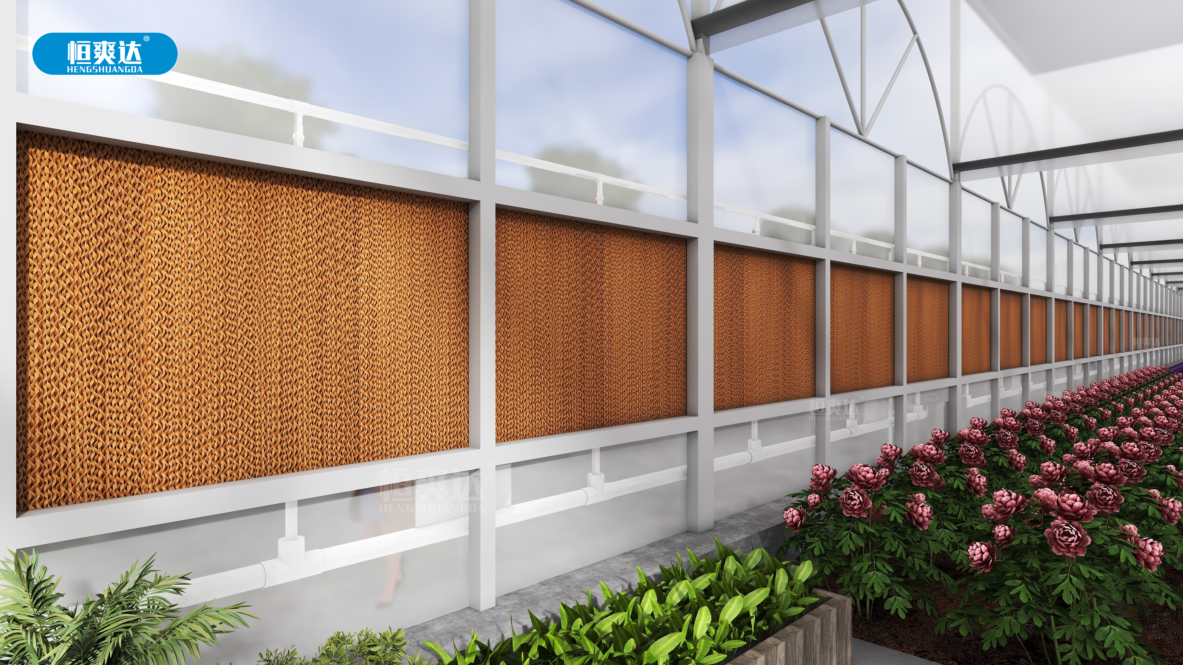 降温水帘纸湿帘墙有什么用?