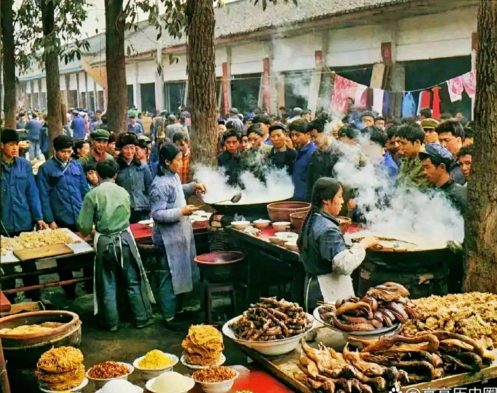 80年代农村赶集图片图片