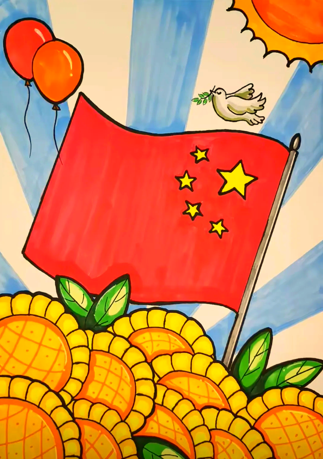 国庆节来临,让孩子们感受绘画的无穷乐趣!