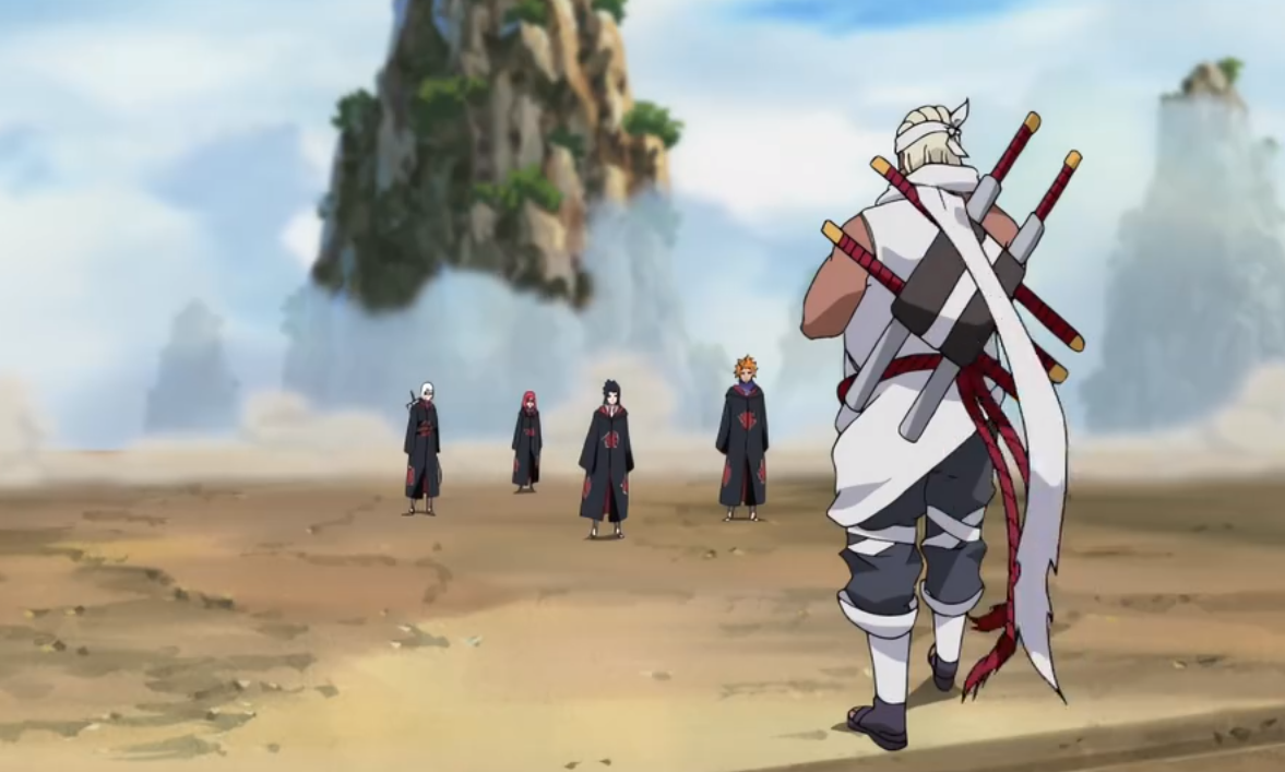 佐助跟奇拉比单挑,表面十分淡定,内心其实已经慌得一批