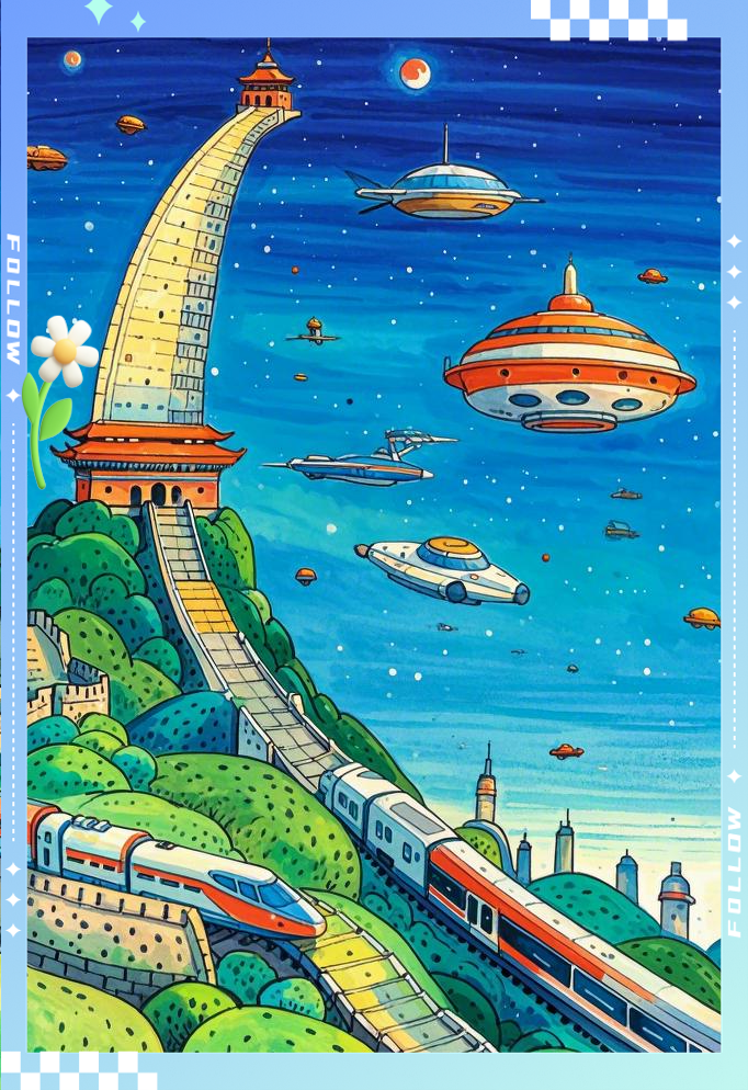 科幻画科技作品精选:探索未来城市的科技创想