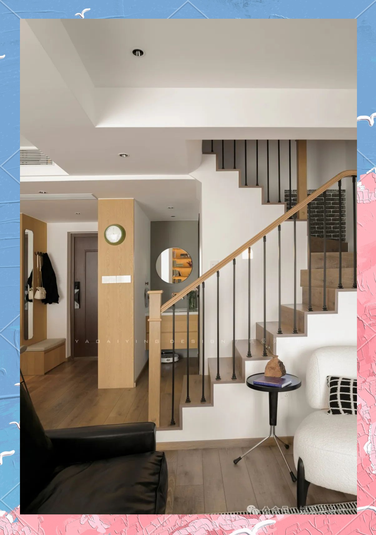 100平复式装修,打造宽敞横厅与温馨家居环境