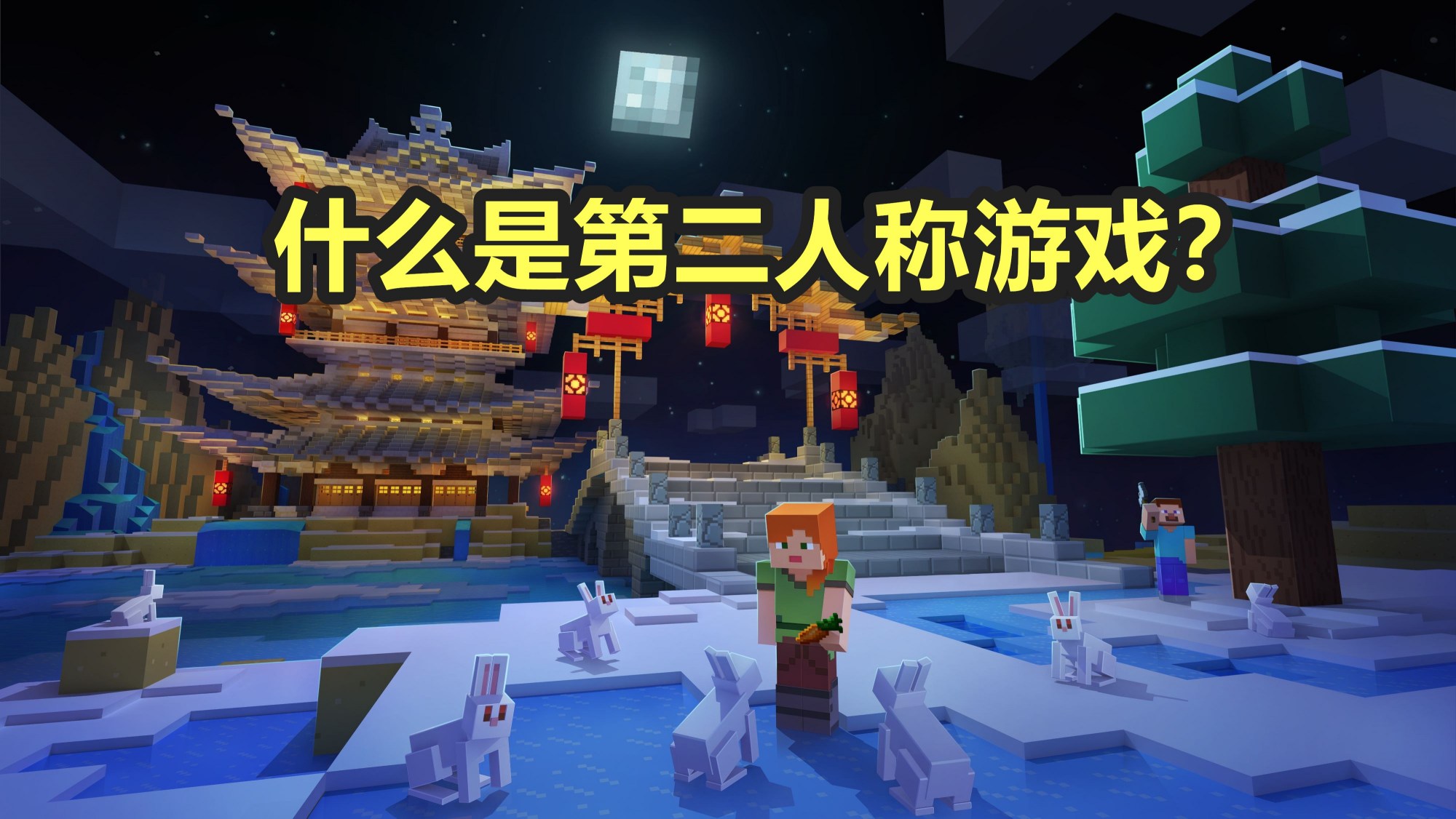 我的世界:什么叫做第二人称视角?mc这款游戏并不具备这个功能