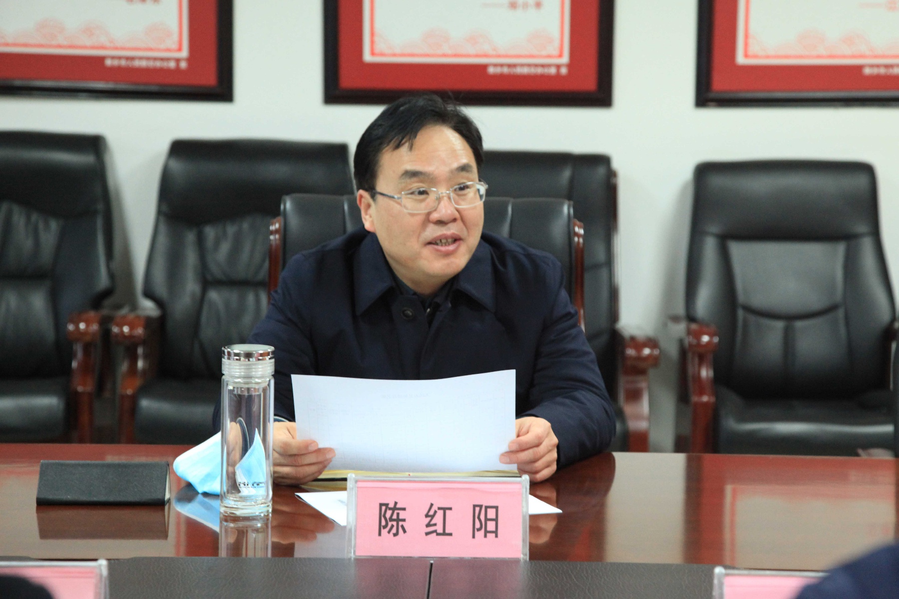 推进人防事业发展 陈红阳到新乡市人防办调研