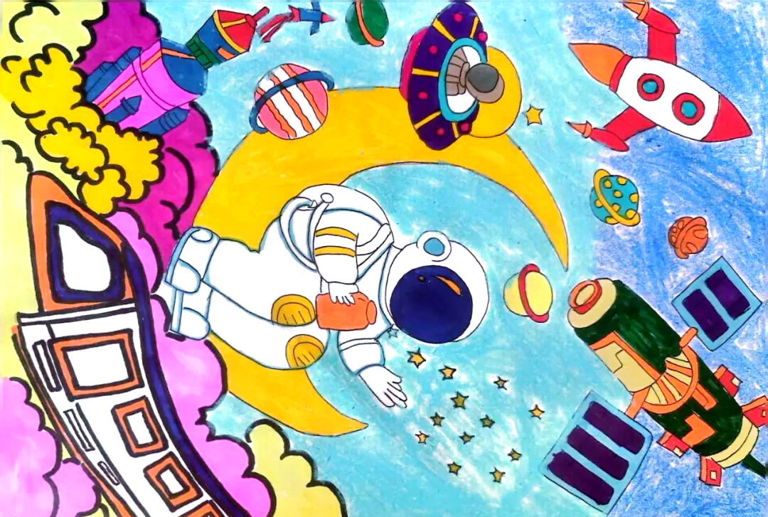 伊吾县中心小学青少年科普教育绘画作品展示