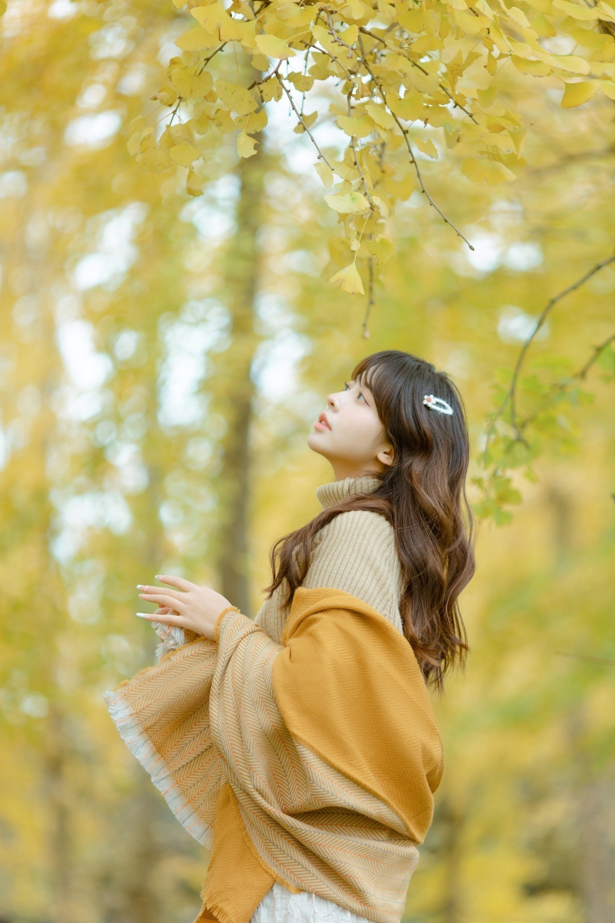 唯美侧面女生图片图片