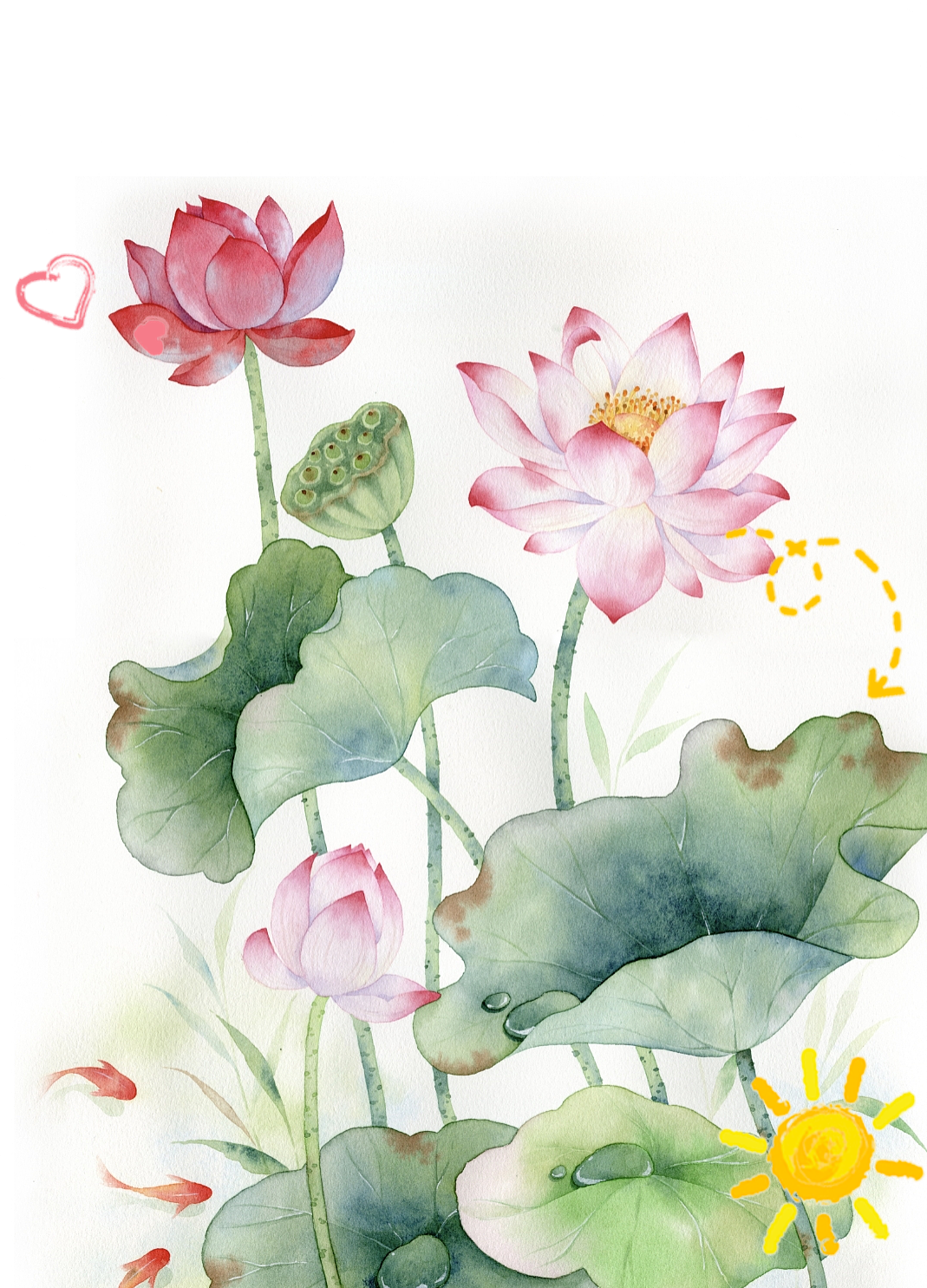 水彩画与诗歌的完美交融:《荷花绘》赏析与创作指南