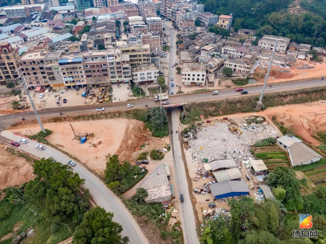 吃灰的日子快要过去!博白王力大道互通立交桥最新进展来啦