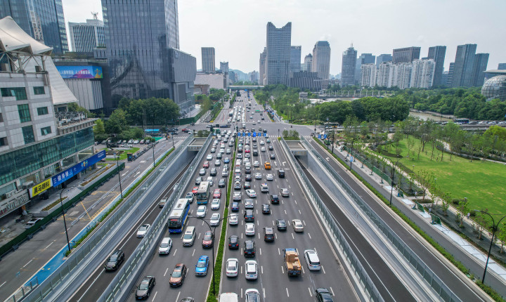 关键"一横",杭州钱塘快速路全线通车
