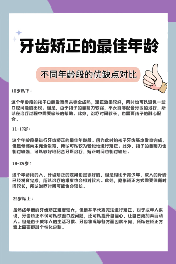 告别牙套!不同年龄牙齿矫正最佳时机大揭秘