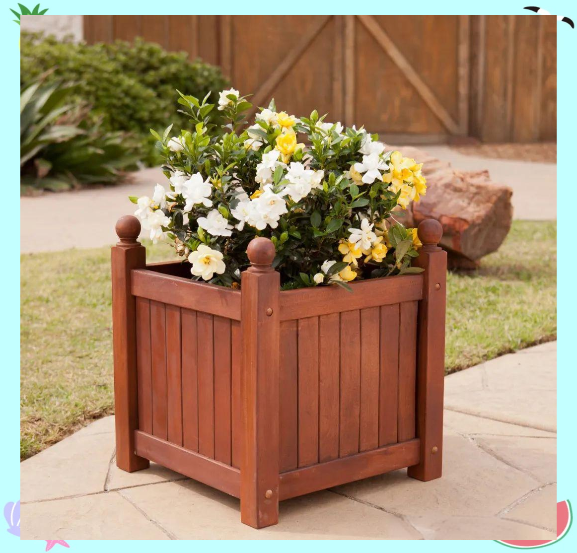 防腐木花箱:城市中的多功能绿化景观
