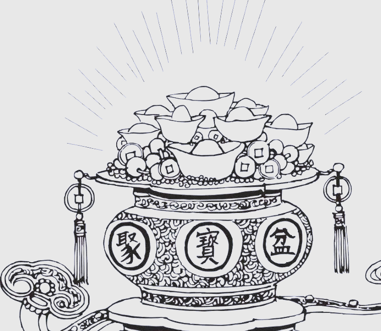探秘吉祥神器聚宝盆的多样招财传说