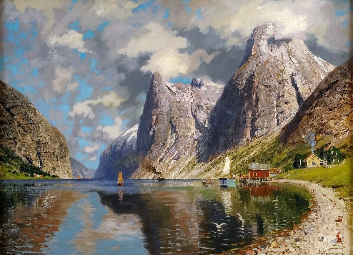 挪威绘画艺术简史:著名油画家笔下的风景,灵感来自原生态大自然