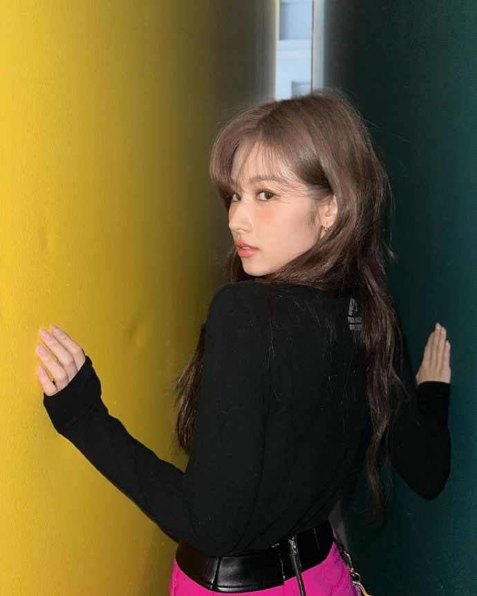 twice成员sana,美貌出众