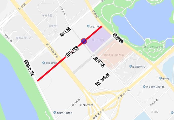 10月30日起,这条路段全程禁停,去赣州大剧院的注意了