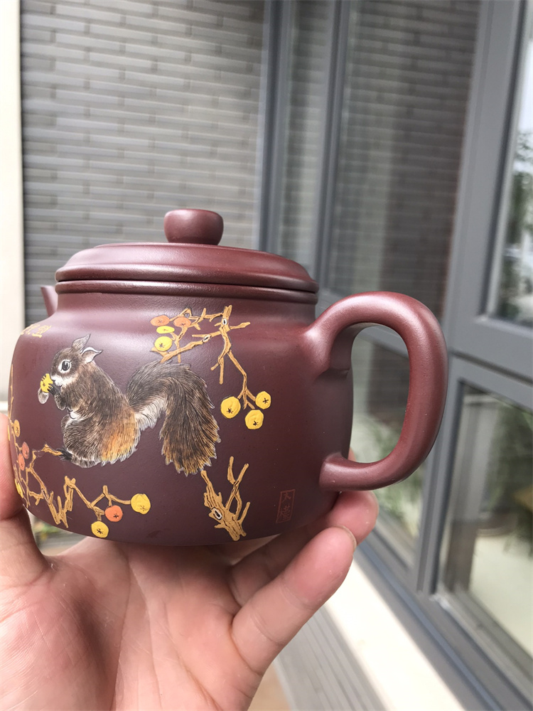 宜兴紫砂壶名家蒋建军全手工紫砂壶剑流德钟