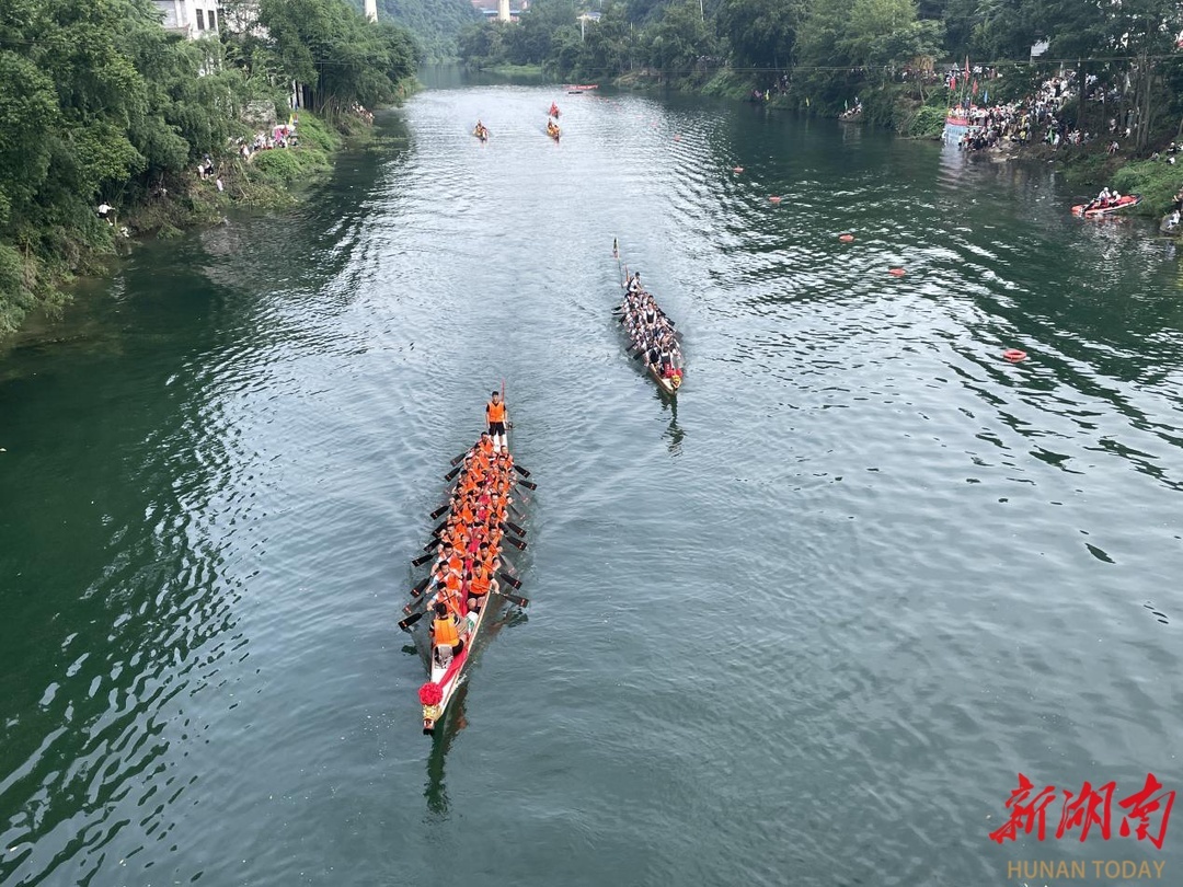 吉首市河溪镇阿娜村:峒河畔上龙舟竞渡