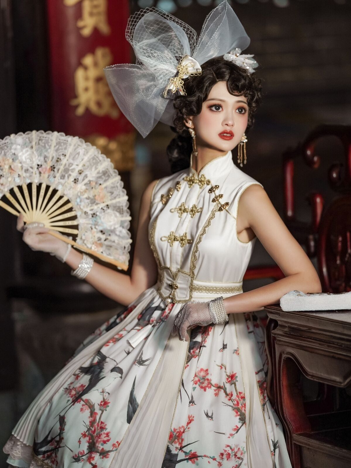 厉害了!店家把旗袍洛丽塔做成"背心款",非但不显老,还很新潮