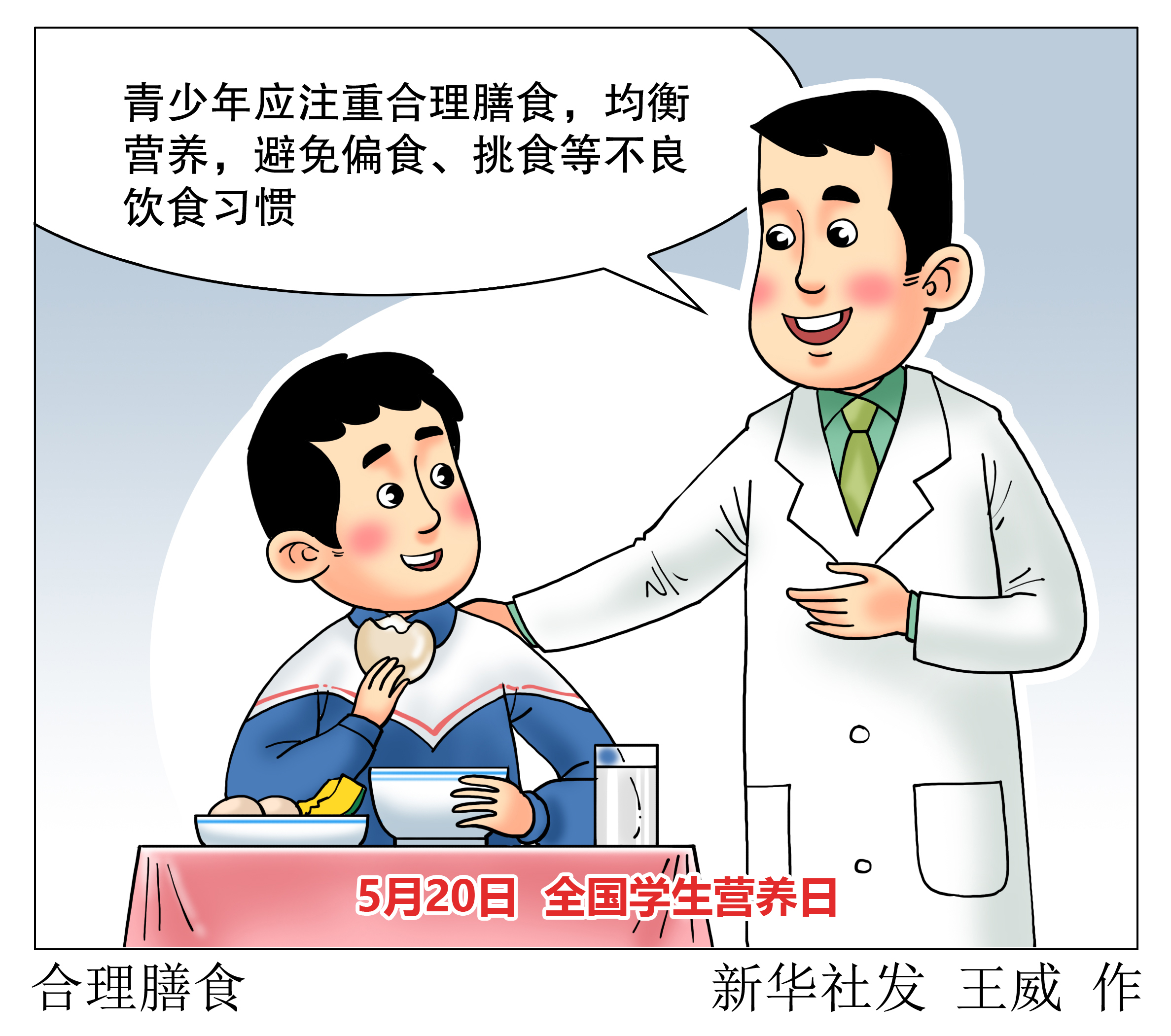 (图表·漫画)合理膳食