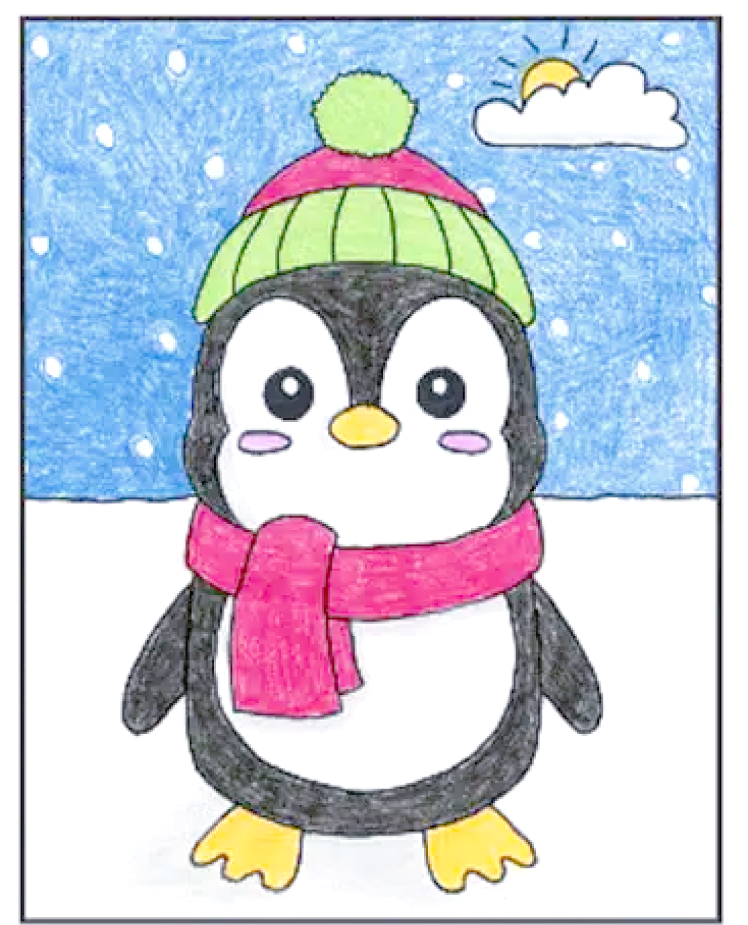 零基础也能轻松画企鹅!企鹅绘画教程来啦!