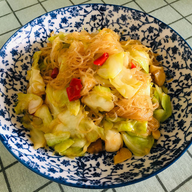 莲花菜炒粉丝,太下饭了,简单又好吃!