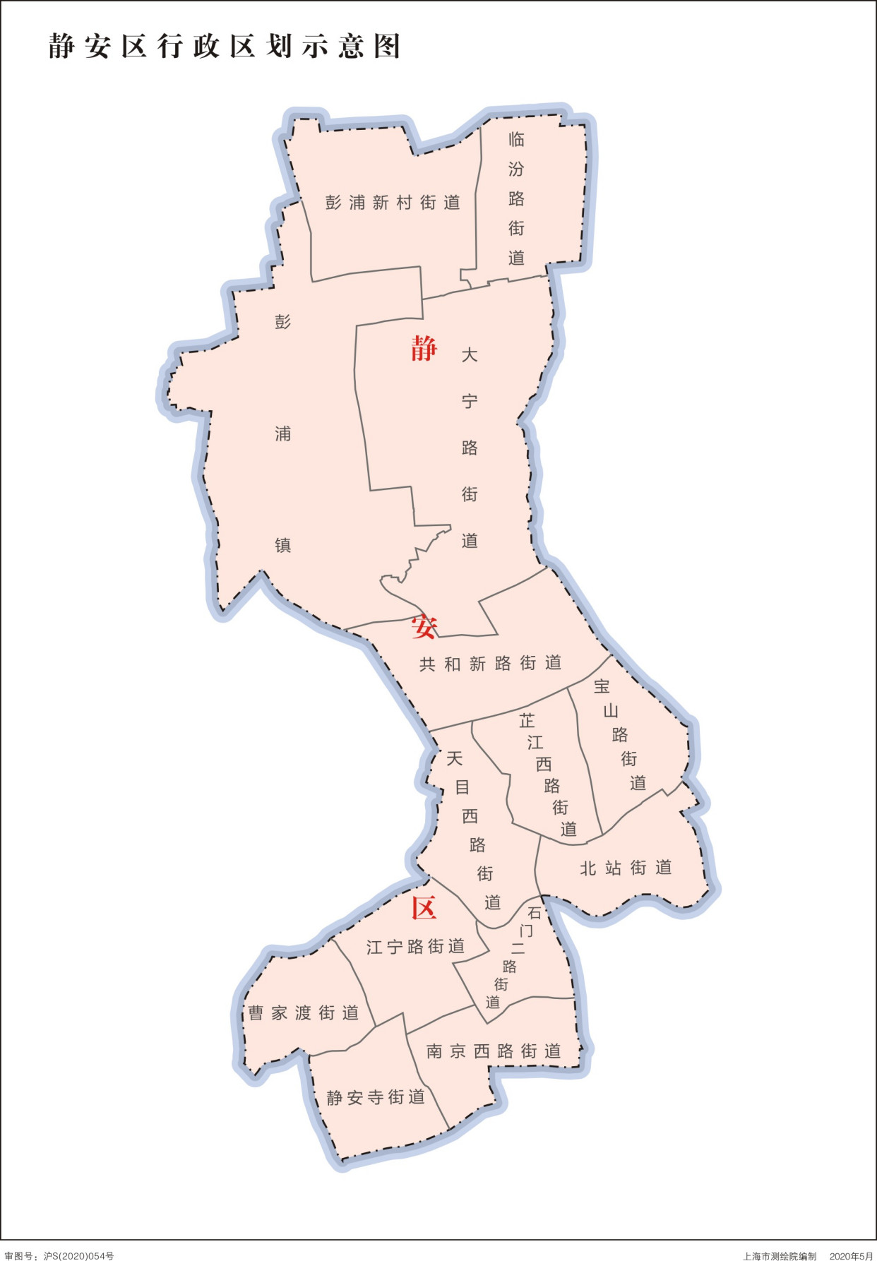 中华人民共和国-上海市行政区划地图