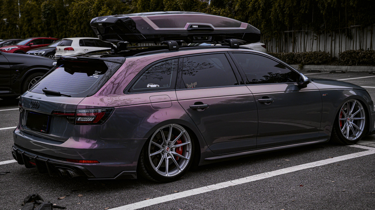 unic|奥迪a4 allroad改色星空灰魅影