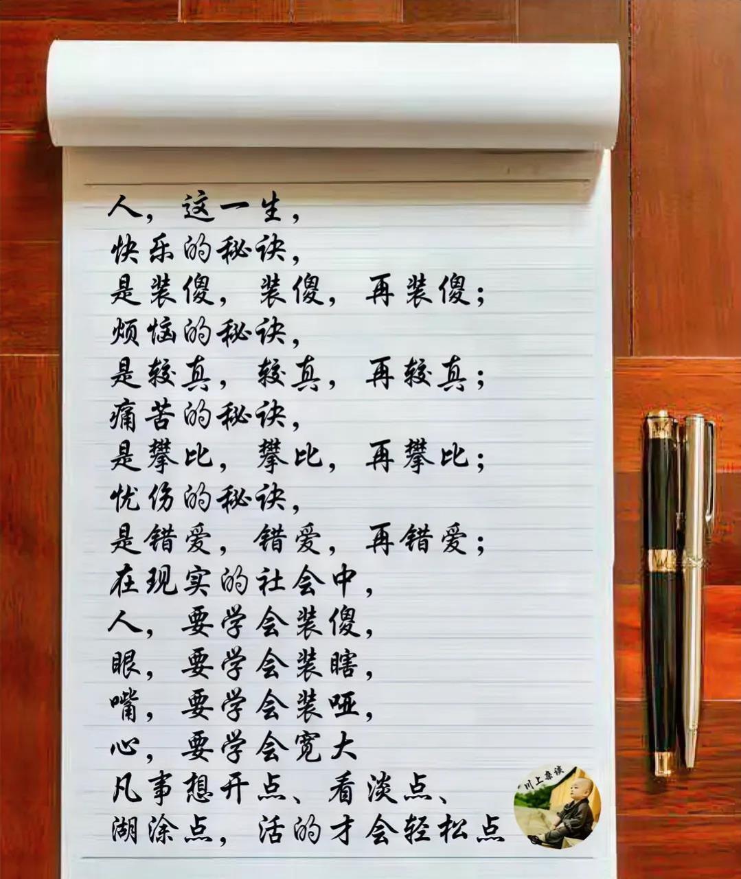 人,这一生, 凡事想开点,看淡点, 湖涂点,活的才会轻松点 67……  本