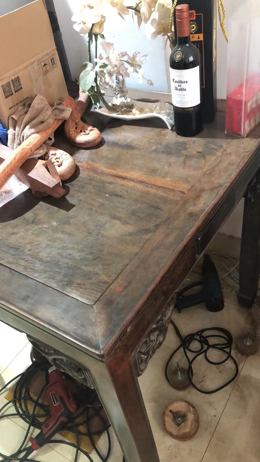 民国初的缅甸花梨木棋牌桌