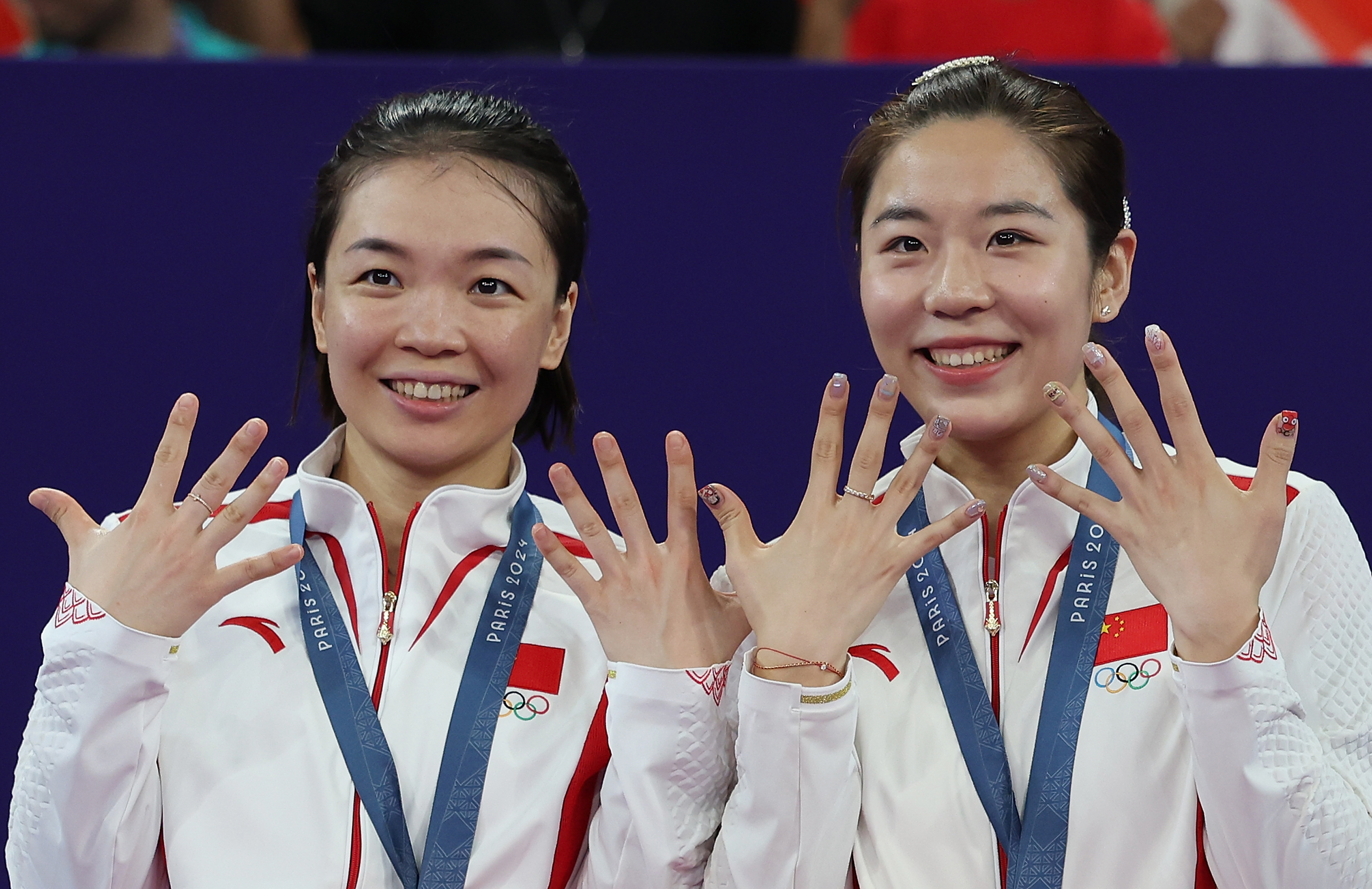 巴黎奥运会|羽毛球——女双:陈清晨/贾一凡夺得金牌(8)