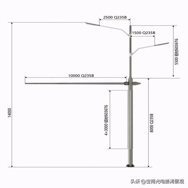 一杆多用路灯-综合杆路灯