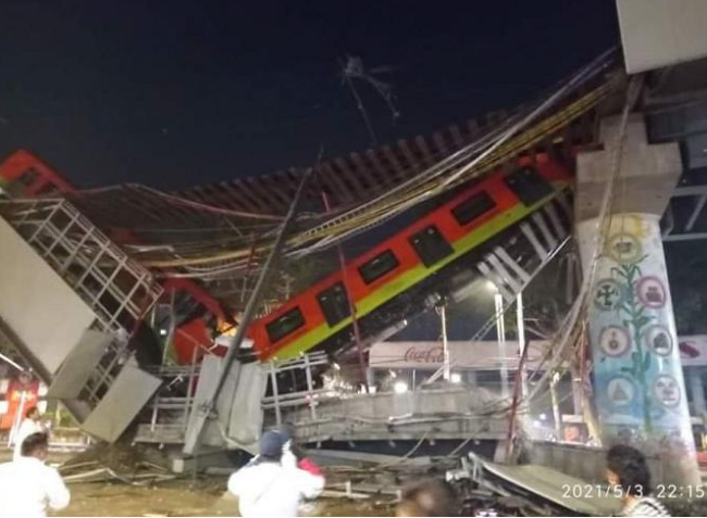 墨西哥首都地铁12号线发生垮塌事故 已致13人死亡70人受伤