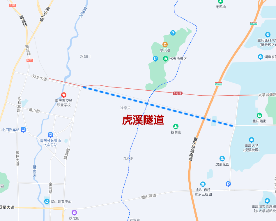 璧山虎溪隧道图片